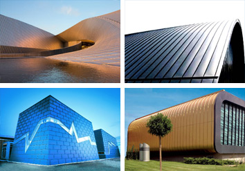 Falzonal - is painted aluminum roof and facade material